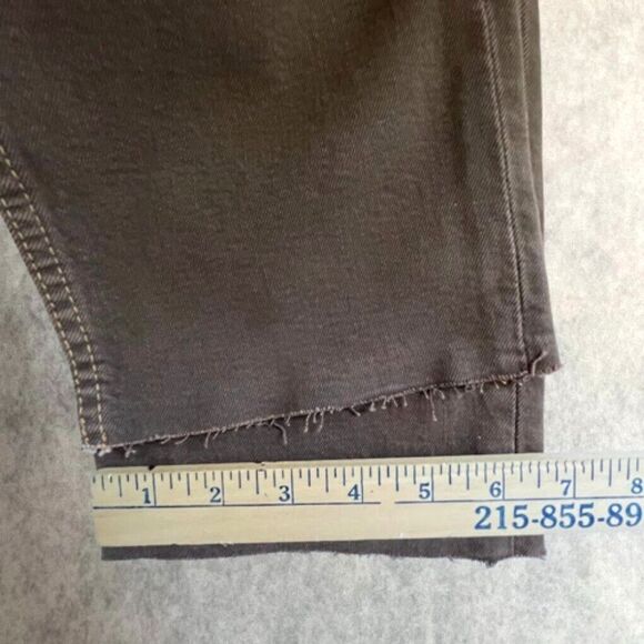 RE/DONE 70s Ultra High Rise Stove Pipe Jeans Womens Size 25 Brown Straight Leg - Picture 16 of 16